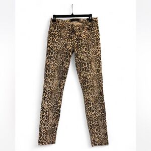 Vintage Guess Los-rise Cheetah Print Skinny Jeans